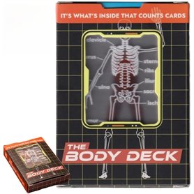 bjlysk The Body Deck Jeu de cartes squelette humain – Outil d'étude d'anatomie transparent et jeu de poker éducatif | Cartes en
