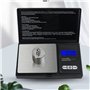 Casavello Balance de Cuisine Électronique de Haute Précision 500g/0,01g avec écran LCD, pour Bijoux Peser Petite Balance de La P