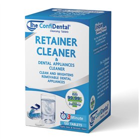 The ConfiDental Comprimés nettoyants (120 comprimés) - 4 mois d'approvisionnement - Retainer