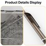 Lotsdonxia Trigonométrie Rapporteur circulaire Jauge de dessin Ensemble de bureau Portable Outils de dessin géométrique pour étu