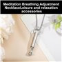 Uirheurd 2 Pièces Collier Respiration Anti Tabac Collier Respiratoire Collier Respiration Avec 2 Styles pour Exercices de Respir