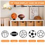 UKOFEW Support Balle en Acrylique 2 Pièces Support Présentoir Balle，Support Ballon Rugby pour Football Volleyball Rugby Ball Mai