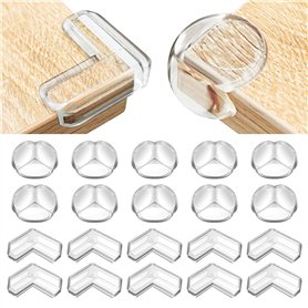 20 Pièces Protection Coin de Table Bébé Protège Coin de Table Bebe Protection Angle Meuble pour Table Coin Enfant Meubles Bureau