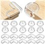 20 Pièces Protection Coin de Table Bébé Protège Coin de Table Bebe Protection Angle Meuble pour Table Coin Enfant Meubles Bureau
