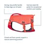Ruffwear Confluence Gilet de Sauvetage pour Chien, Harnais de sécurité et Dispositif de flottaison pour Chien de Petite Taille, 