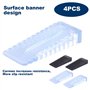 XPOOP 4 Pcs Butée de Porte en Caoutchouc, Cale de Porte Réglable en Hauteur, Cale D'Arrêt Antidérapante, Cale D'Arrêt de Porte M