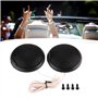 EBTOOLS Haut-Parleur 8cm - 8ohms 20W Noir Mini Rond pour Voiture avec Adhésif