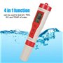 PH mètre numérique PH mètre 4 en 1 Multifonctionnel PH/EC/TDS/Temp mètre numérique testeur de qualité de l'eau Moniteur mètre St