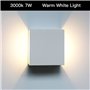 CYUaoao 1 Pièce Applique Murale LED Moderne en Aluminuim AC86V-265V Applique Murale Carrée Blanche 10 x 10 x 5 cm Imperméable Co