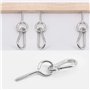 YPLonon 12 Pièces Vis à Œil M5 x 65mm en Acier Inoxydable Argenté Crochet à Visser Bois avec Filetage Pointe Auto-tataudeuse pou