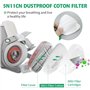 LAMANICE Lot de 50 filtres en coton de respirateur, filtre à particules remplaçable 5N11 pour respirateur à gaz 6000 6100 6200 6
