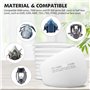 LAMANICE Lot de 50 filtres en coton de respirateur, filtre à particules remplaçable 5N11 pour respirateur à gaz 6000 6100 6200 6
