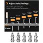 Yavinane Pistolet à Clous Manuel avec 5 Niveaux de Puissance Réglable, Outil de Fixation Portable avec 180 Clous Ronds pour Plaf