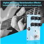 summina Effecteur de réverbération Sélection de réverbération à 9 modes unité d'effets pour guitare réverbération des effets de 
