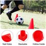 VIVIIHOO Lot de 12 cônes de marquage pour enfants - 19 cm - Pour le sport, l'équitation et l'entraînement du chien - Cônes multi