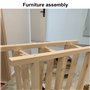 YOYEAH Lot de 50 vis M5 avec écrous, vis à six pans creux en acier inoxydable 304 pour raccords de meubles et projets de bricola