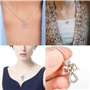 VIVIIHOO 1 Collier Ange Gardien Argent Sterling 925 | Perles de baptême Fille | Collier Pendentif Ange Gardien pour Femmes Enfan