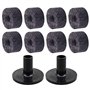 CCeCCe Lot de 10 supports de cymbale en feutre avec rondelle en feutre - Manchons de rechange ronds en feutre doux - Accessoires