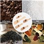 RoadLoo Mini Cuillères en Bois - 10 Pcs Pelle Doseuse Courte pour Sel, Épices, Haricots, Lait en Poudre, Café - Ustensiles de Cu