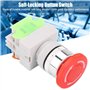 5A 220V 22mm L'arret d'urgence Bouton Poussoir NO/NC Rouge Capuchon Champignon