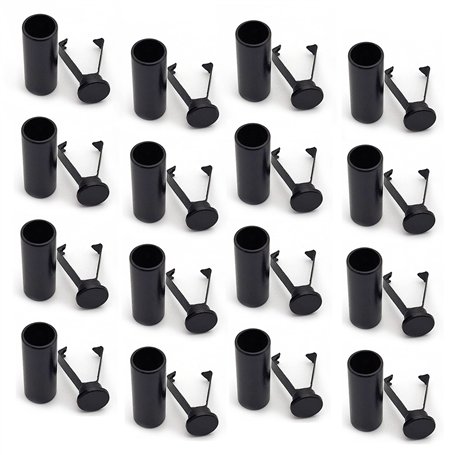 30 pièces Embouts De Lacet métal Lacets Élastiques Lacets Verrouillage Métal Noir Matériau en alliage Pour La Réparation De Bric