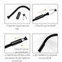 30 pièces Embouts De Lacet métal Lacets Élastiques Lacets Verrouillage Métal Noir Matériau en alliage Pour La Réparation De Bric