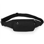 Sac Banane de Sport pour Homme et Femme Ceinture de Course pour téléphone Samsung Huawei Jogging Voyage Trekking Vélo (Noir)