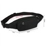 Sac Banane de Sport pour Homme et Femme Ceinture de Course pour téléphone Samsung Huawei Jogging Voyage Trekking Vélo (Noir), No