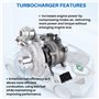 Dixhills Turbocompresseur de remplacement 762785-5004S pour Primastar Vivaro A X83 Trafic II Master III Vivaro Minibus J7 Vivaro