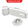 Qaixwuyi 2 Sets Extra-épaisses Cadenas Fermoir 4 Pouces Loquets à Cadenas en Acier Inoxydable Loquet de Porte avec 18 Vis pour A