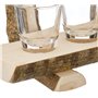 Deggelbam Banc en bois avec verres à liqueur // Verres à shot // Banc à liqueur // Cadeau produit naturel 100 % bio