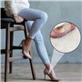 2 Paires De Semelles Intérieures En Silicone Transparent Et 2 Paires D'Autocollants De Talon, Semelles Souples, Semelles Antidér