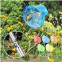 ZGDEIWGF Lot De 5 Filets De Pêche Rétractables, Filet De Pêche Coloré pour Enfants, Filet À Papillons Rétractable en Acier Inoxy