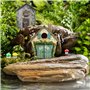 QFEHTHSK Porte Elfe 4 Pièces, Mini Ornements Champignons 8 Pièces, Mini Porte en Bois Elfe, Porte De Jardin Miniature, Décoratio