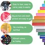 Amzeeniu Vinyle de chaleur,33 Pack 22 couleurs Feuilles HTV 30.5 * 25CM DIY en Papier Transfert Textile de Vinyle loisirs créati