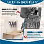 DITKOK Support mural 2 en 1 pour meuleuse d'angle réglable avec crochet de suspension et support de disque, meuleuse d'angle ave