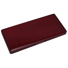 BQLZR Boîte à anches de clarinette en bois massif rouge pour 10 anches avec velours