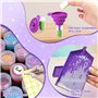 KIMIGO Diamond Painting Accessoires | Boîte Diamond Painting Rangement 70 Emplacements avec Outils et Entonnoir | Kit Complet po