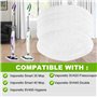 4 Vadrouilles de Rechange Lavables pour Polti Vaporetto Brosse Vaporforce PAEU0332, Vadrouilles de rechange lavables pour brosse