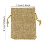 Sacs Cadeaux en Jute avec Cordon De Serrage pour Bijoux