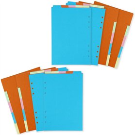 Lot de 4 séparateurs de classeurs A5