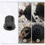 Kit de 5 outils de démontage de chaîne de vélo – Extracteur de manivelle de vélo avec clé de pédalier de vélo, extracteur de pig