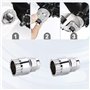 Kit de 5 outils de démontage de chaîne de vélo – Extracteur de manivelle de vélo avec clé de pédalier de vélo, extracteur de pig
