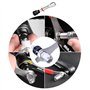 Kit de 5 outils de démontage de chaîne de vélo – Extracteur de manivelle de vélo avec clé de pédalier de vélo, extracteur de pig