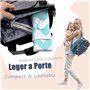 Tapis à Langer Bébé Voyage 70x50cm - Portable, Pliable et Lavable en Machine - Léger & Compact