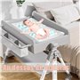 Tapis à Langer Bébé Voyage 70x50cm - Portable, Pliable et Lavable en Machine - Léger & Compact