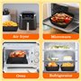 Lot de 2 doublures en silicone pour friteuse à air Ninja Max Pro AF180UK 6,2 L/AF140UK 4,7 L, accessoires de friteuse à air comp