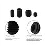 Tunejoy 300 Pièces Vis Sans Tête Hexagonale Vis à Tête Conique M2.5 M3 M4 M5 M6 M8 Assortiment à Six Pans Creux en Acier avec Cl