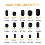 Tunejoy 300 Pièces Vis Sans Tête Hexagonale Vis à Tête Conique M2.5 M3 M4 M5 M6 M8 Assortiment à Six Pans Creux en Acier avec Cl