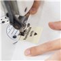 HOLEMZ Etiquette en Tissu Fait Main 100 Pièces Lavables Étiquette Couture Décoratives Artisanales Personnalisées pour DIY Access